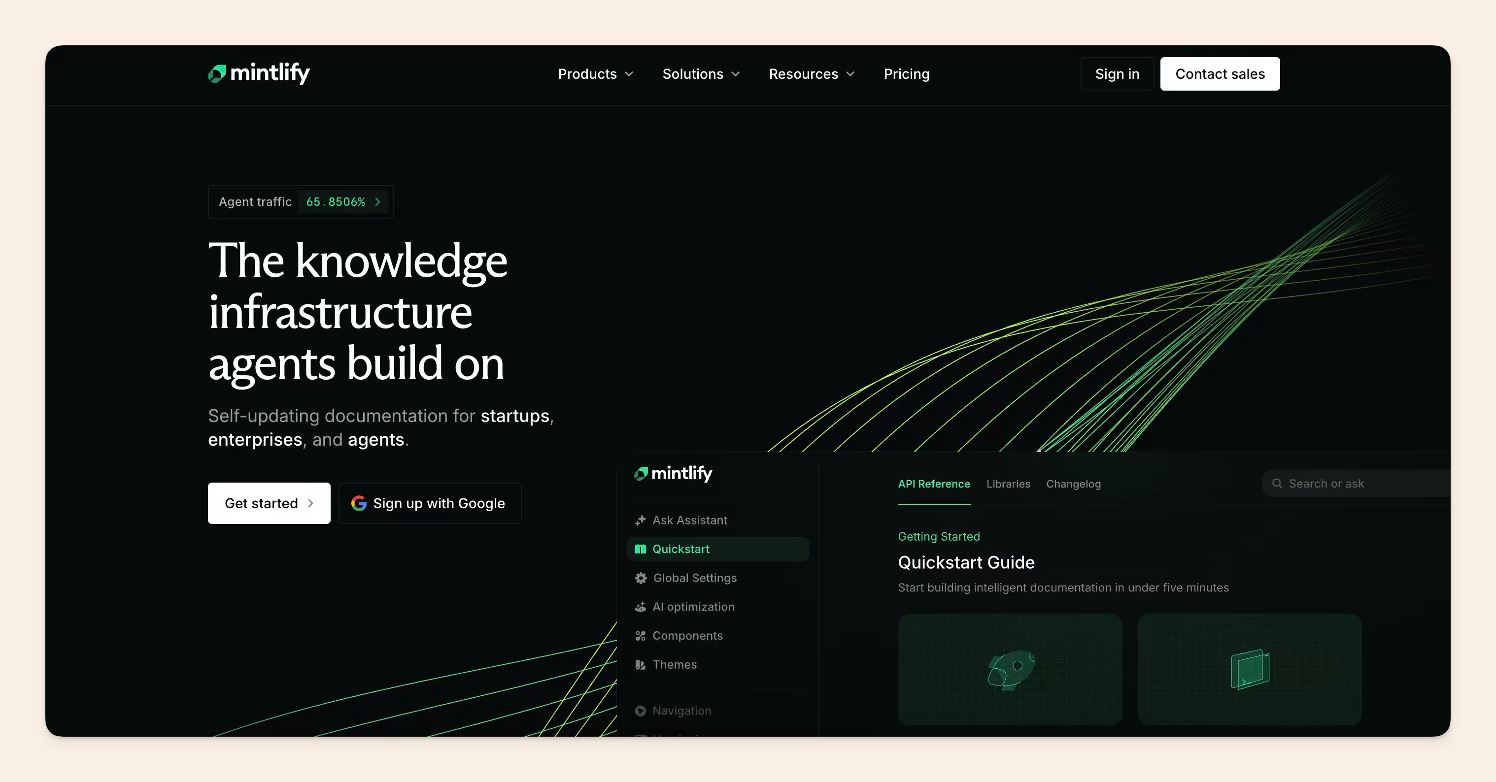 Mintlify homepage