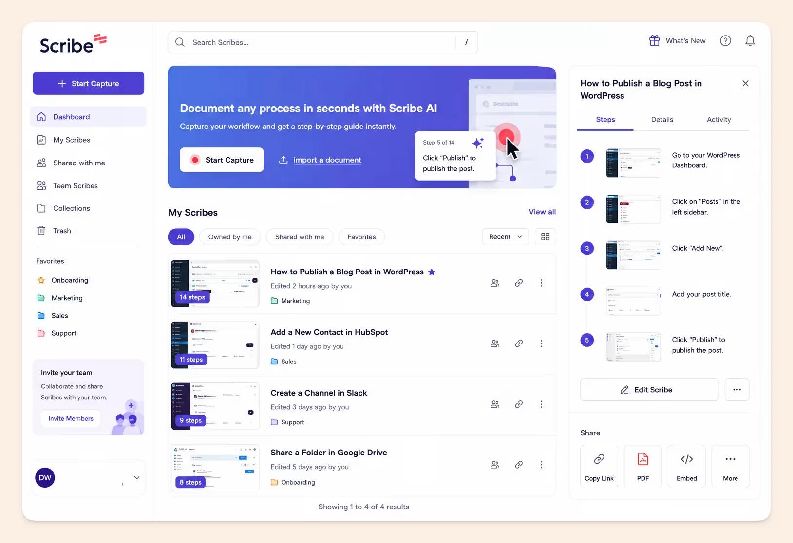 Scribe UI