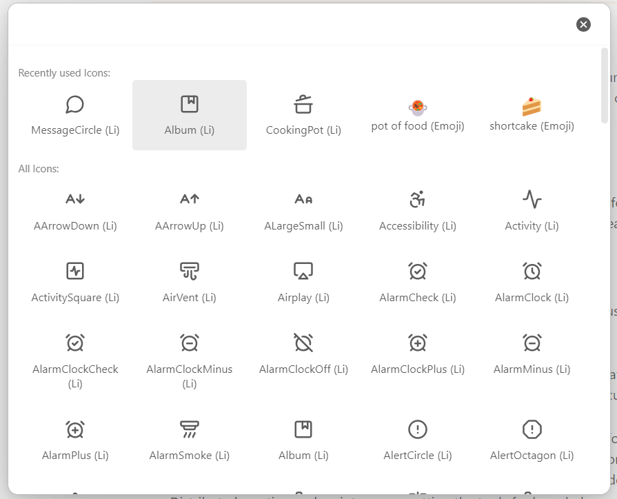 Plugin Iconize en Obsidian