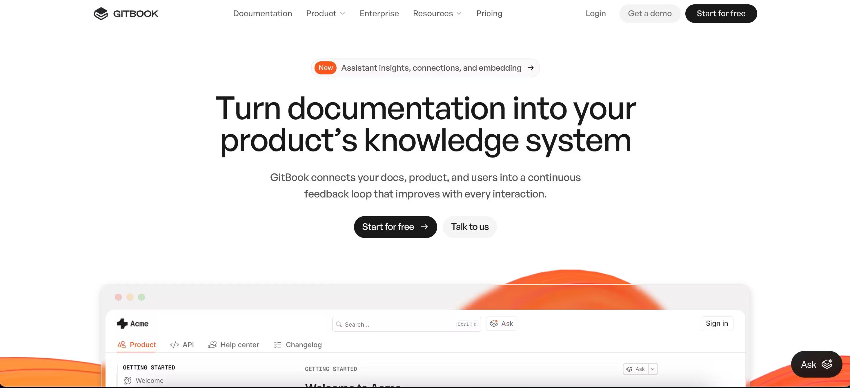 Gitbook homepage
