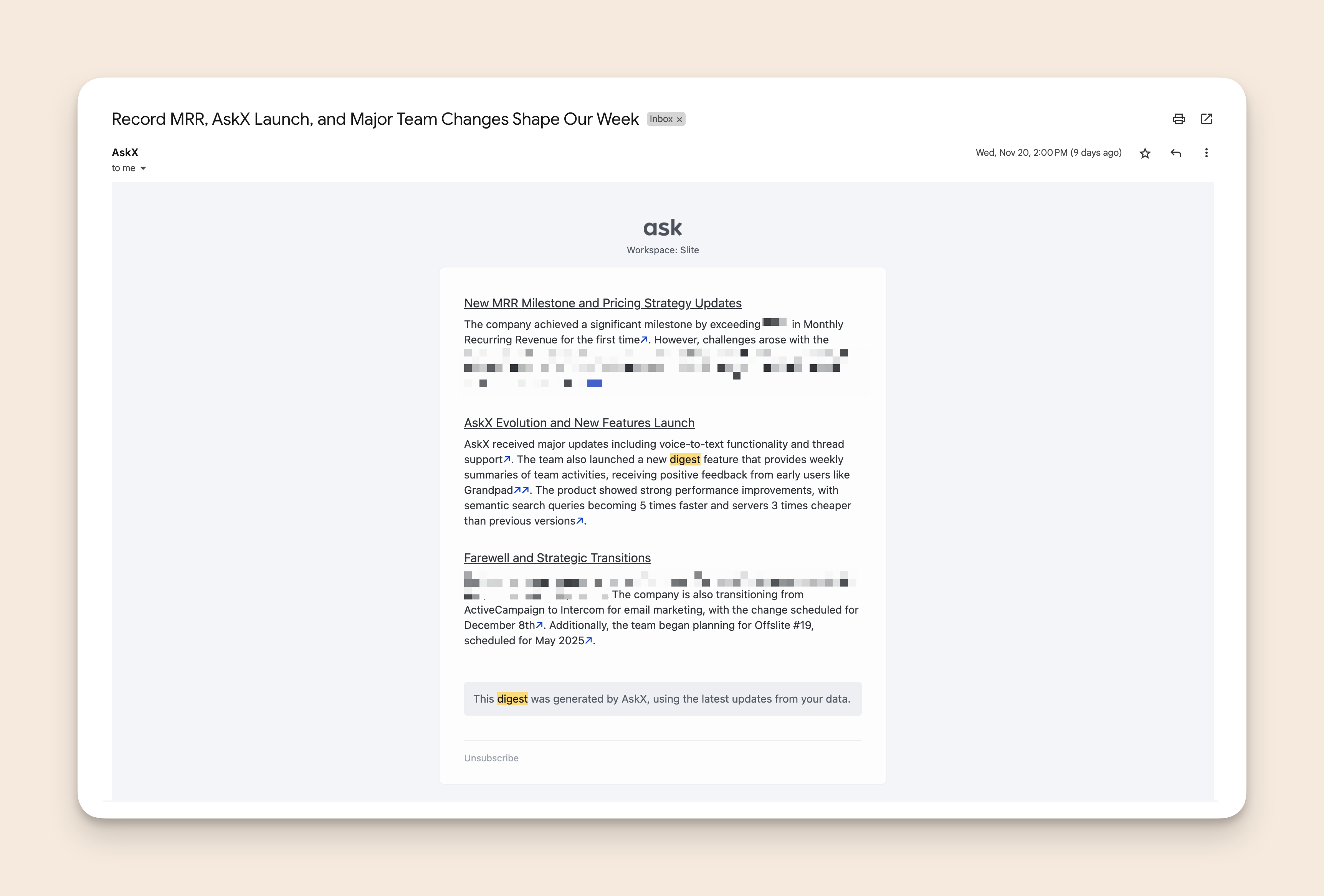 AskX Digest v0.1