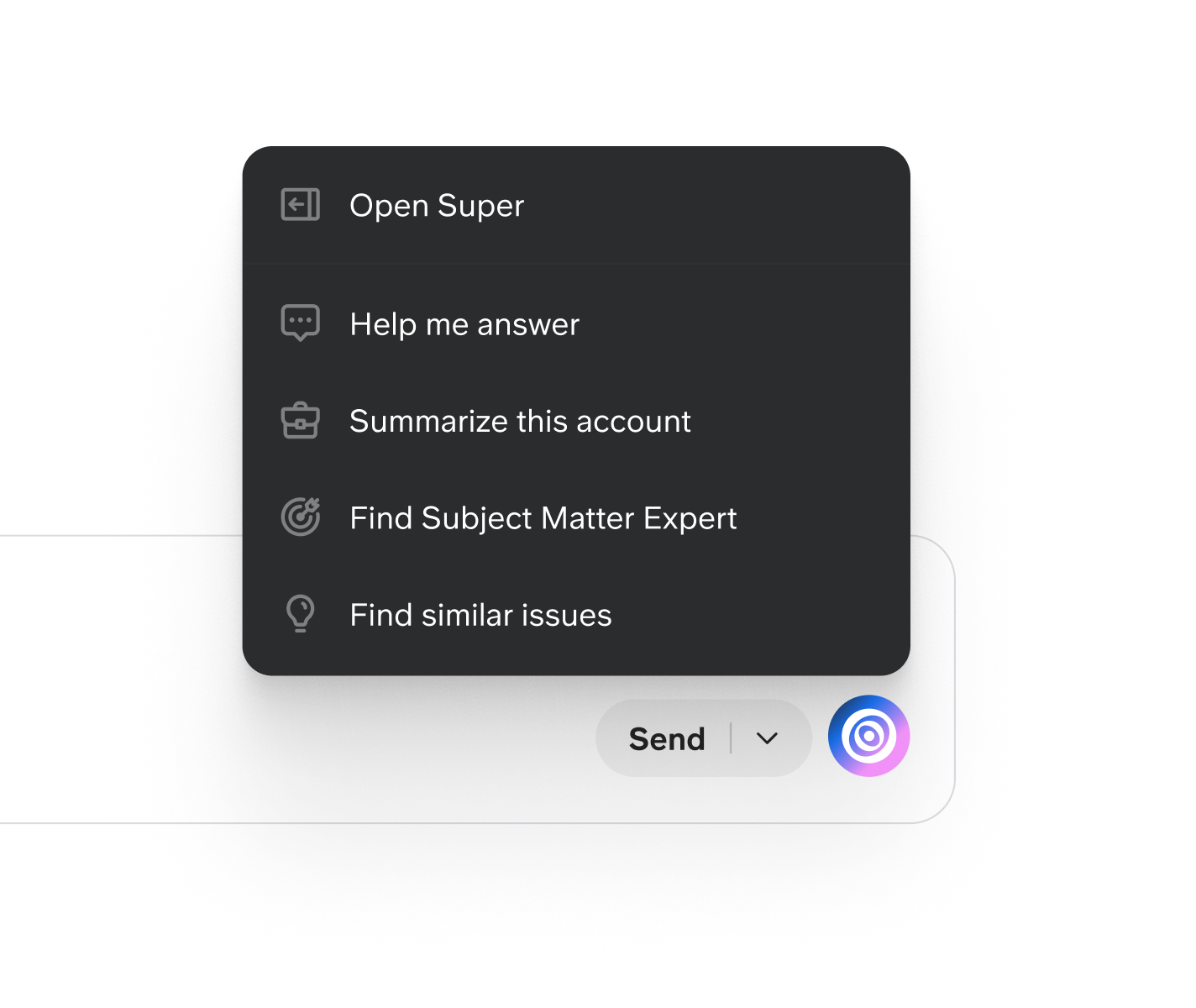 Illustration showing Super support features in action