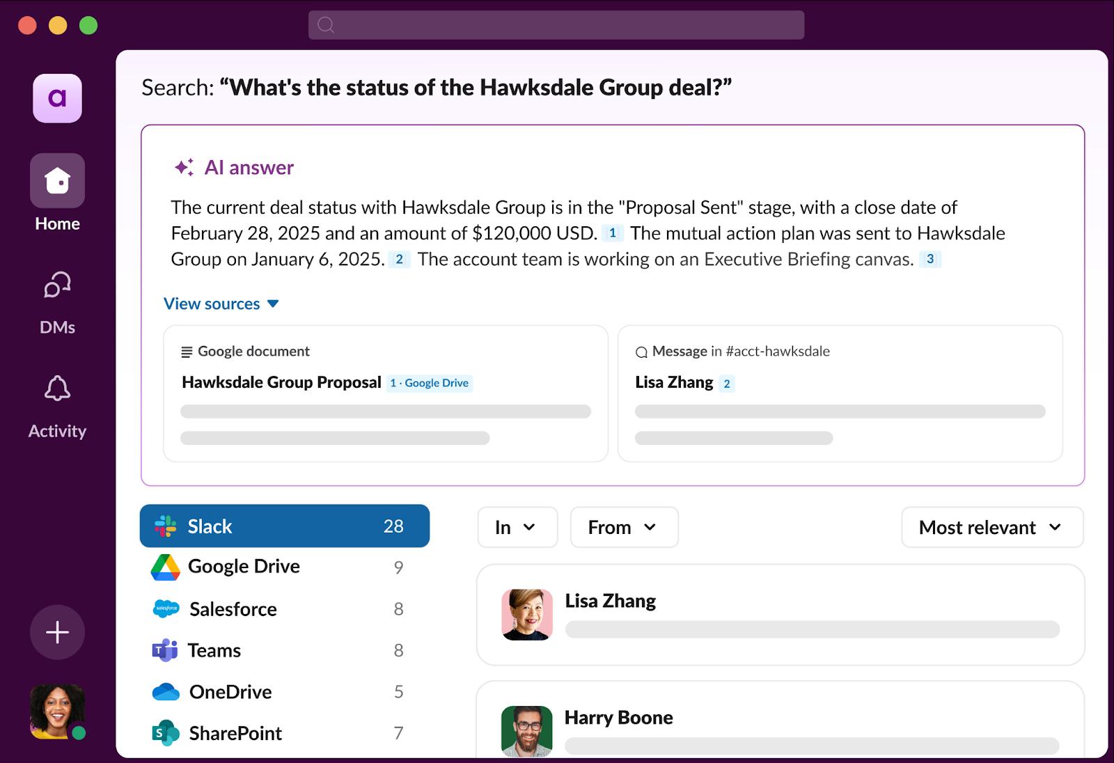 Slack's enterprise search