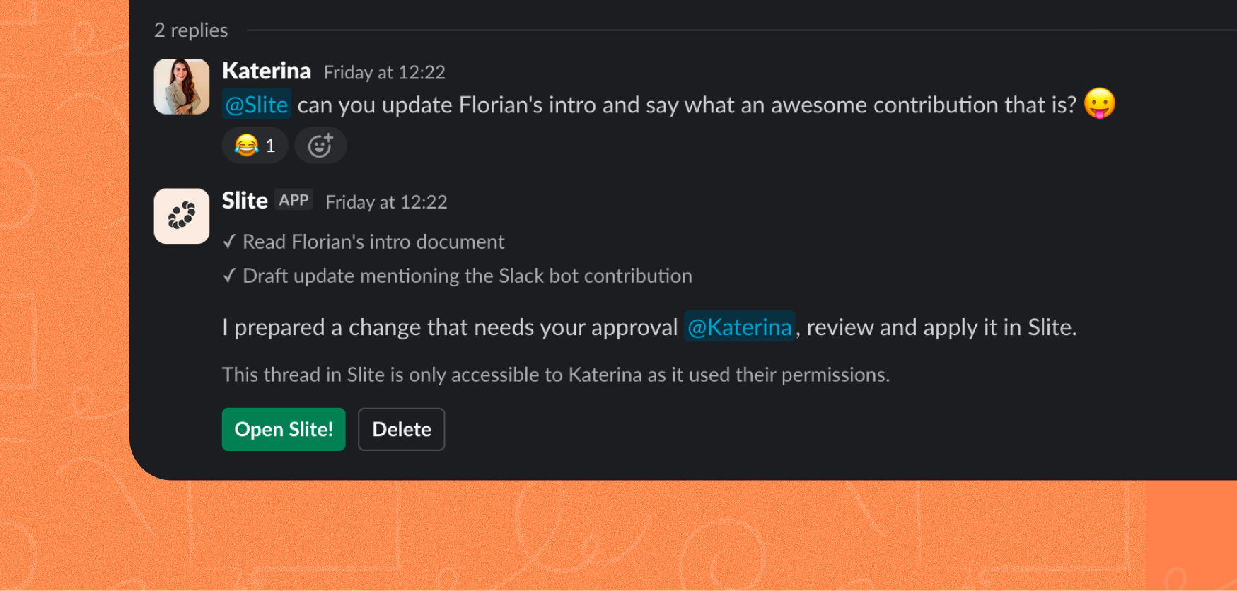 Slack update