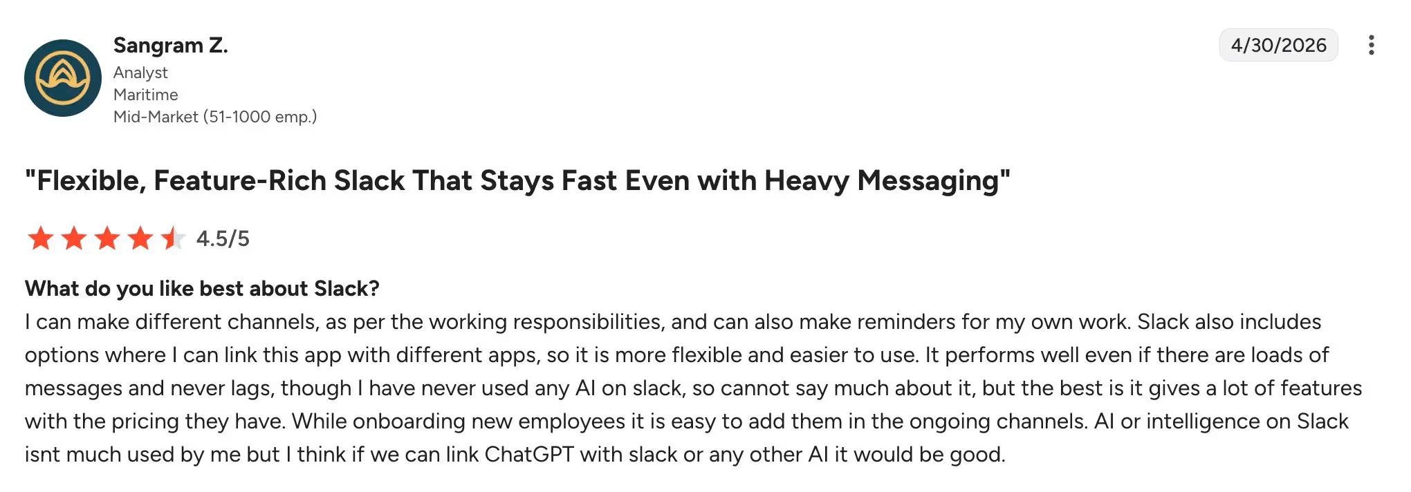 Slack homepage
