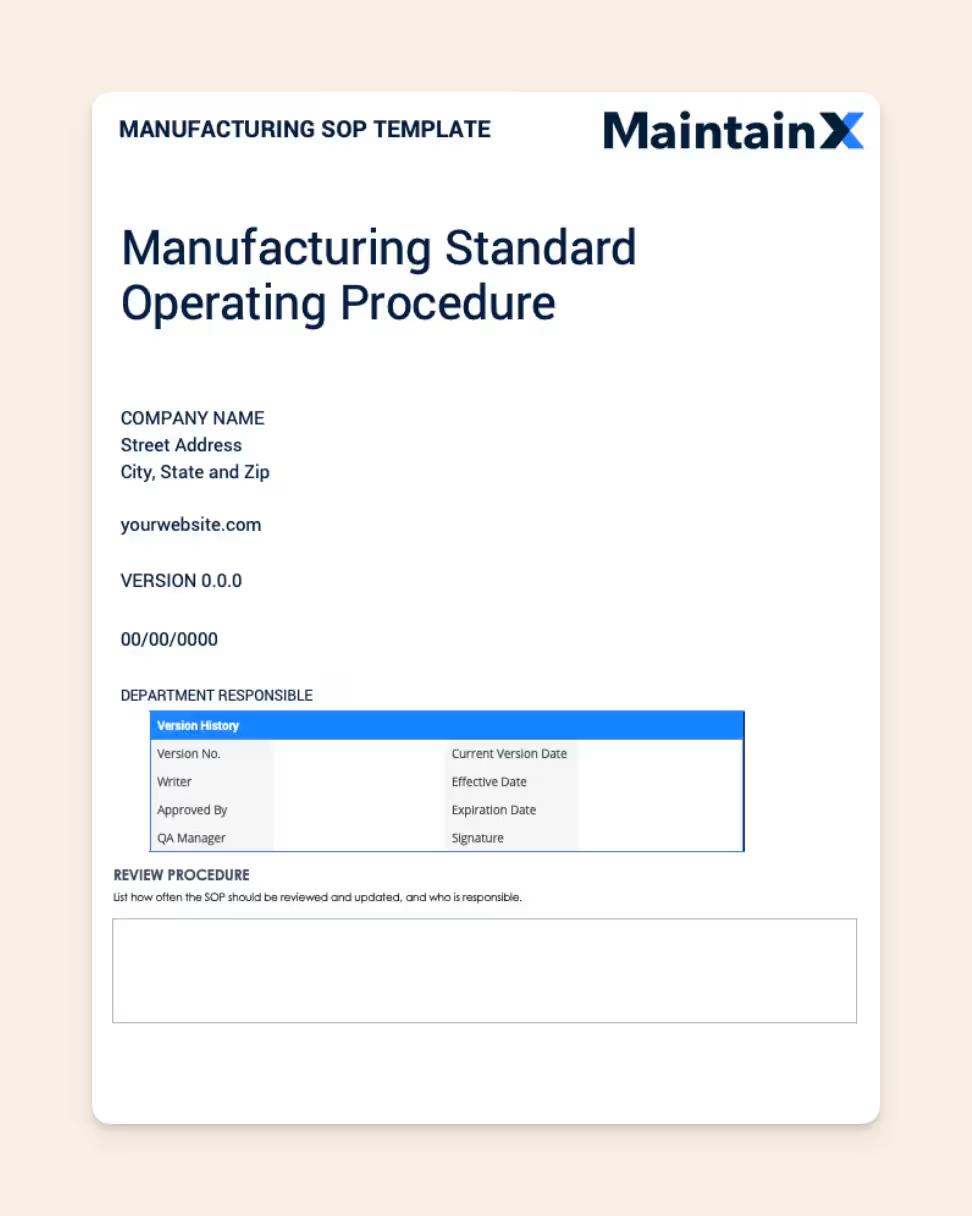 MaintainX: procedure inside a work order