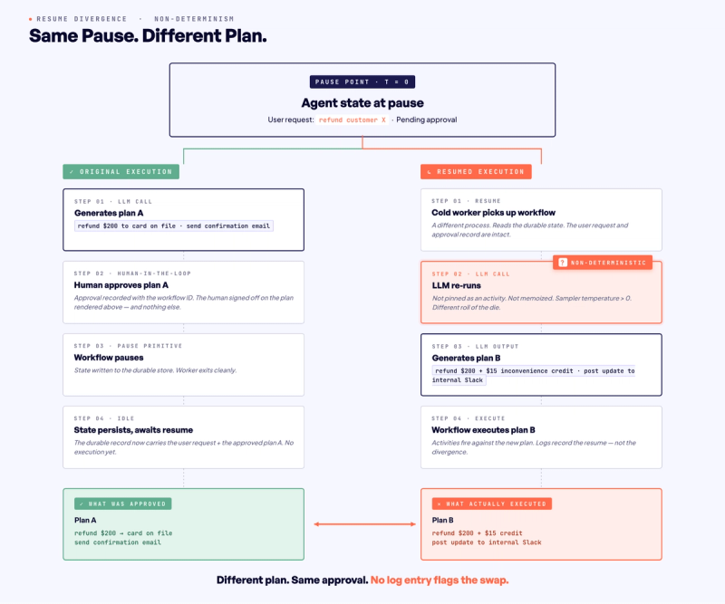 pause and different plsn