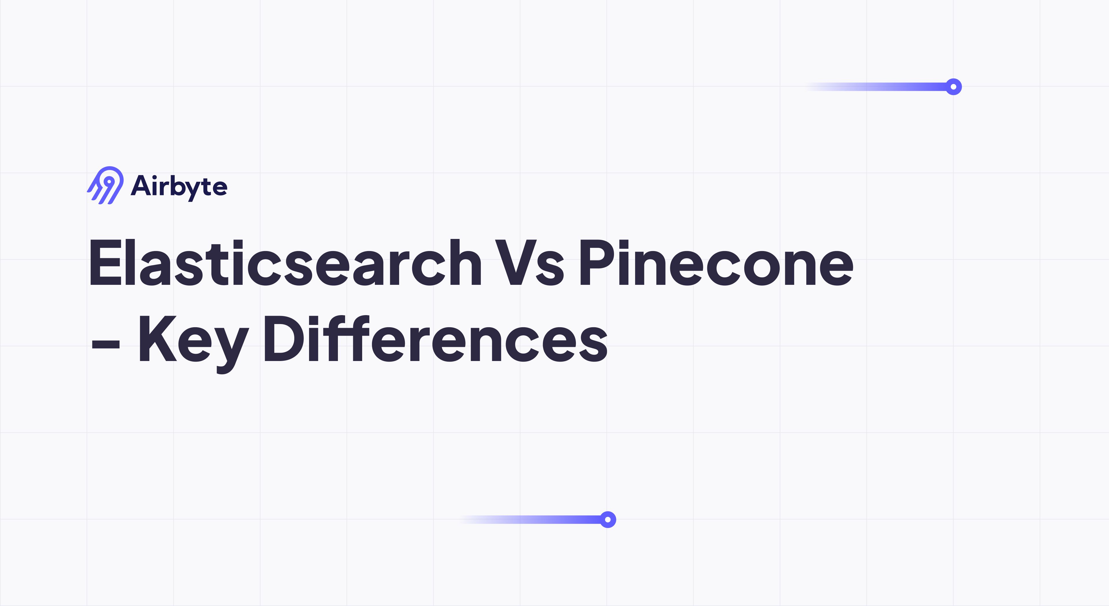 Elasticsearch vs Pinecone - Key Differences | Airbyte