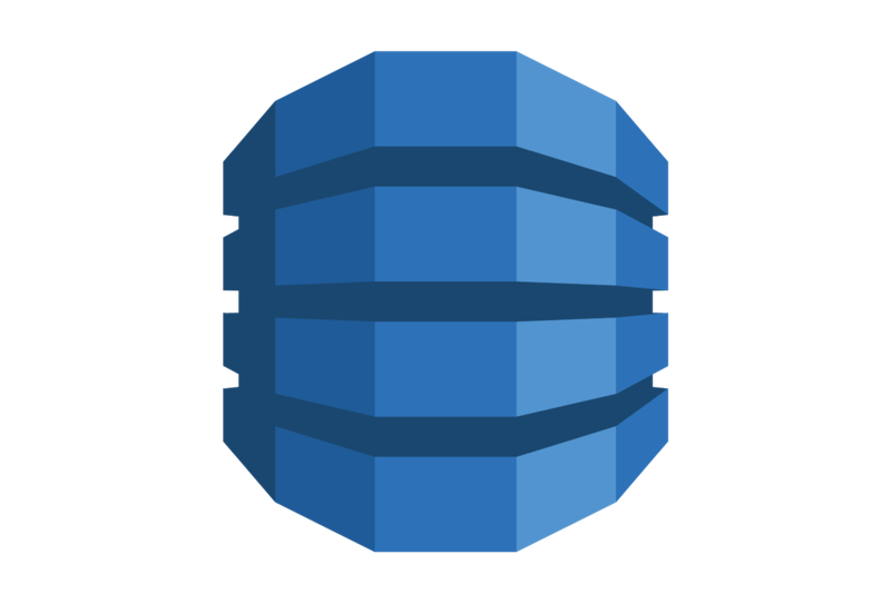 Image 3: Amazon DynamoDB logo and service architecture showing NoSQL database tables with items and attributes for real-time data access