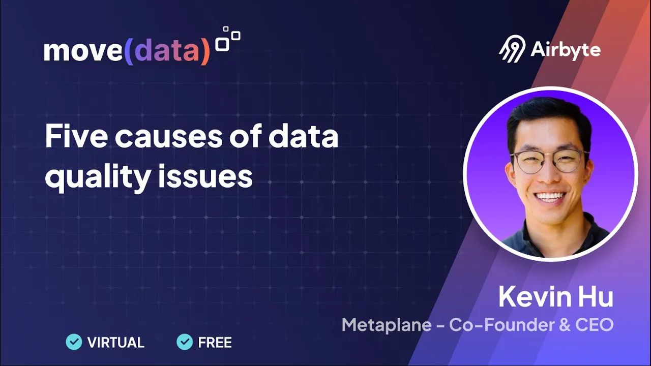 Five causes of data quality issues