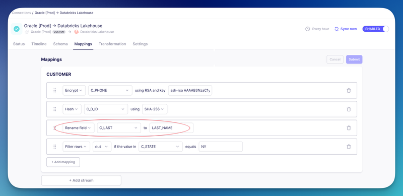 Select Renaming Fields