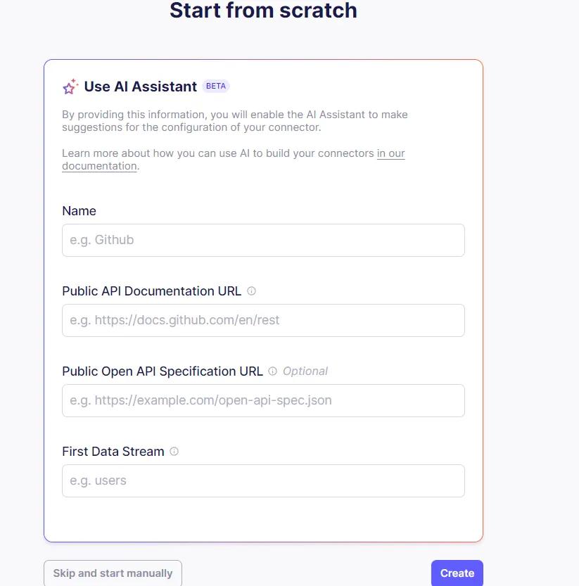 AI Assistant Connector Builder