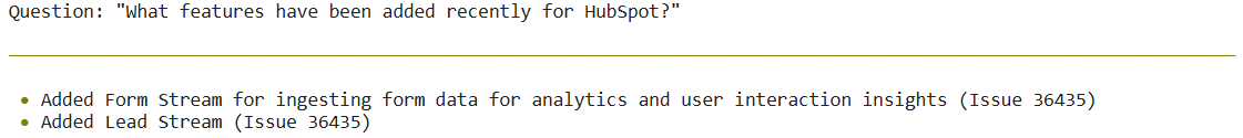 Output of get_answer function