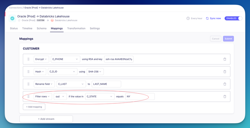 Select Filter Rows
