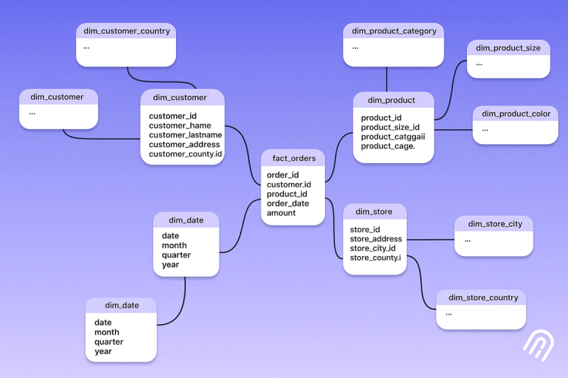 Image 2: Snowflake Schema Design