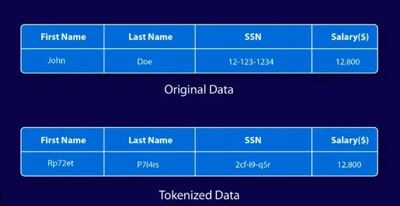 Image 1: Image 1: Original Data vs Tokenized Data