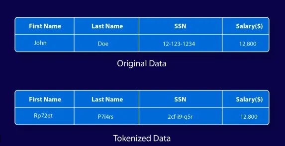 Image 1: Image 1: Original Data vs Tokenized Data