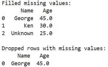 Handle Missing Values
