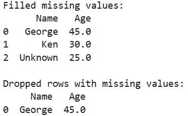 Handle Missing Values