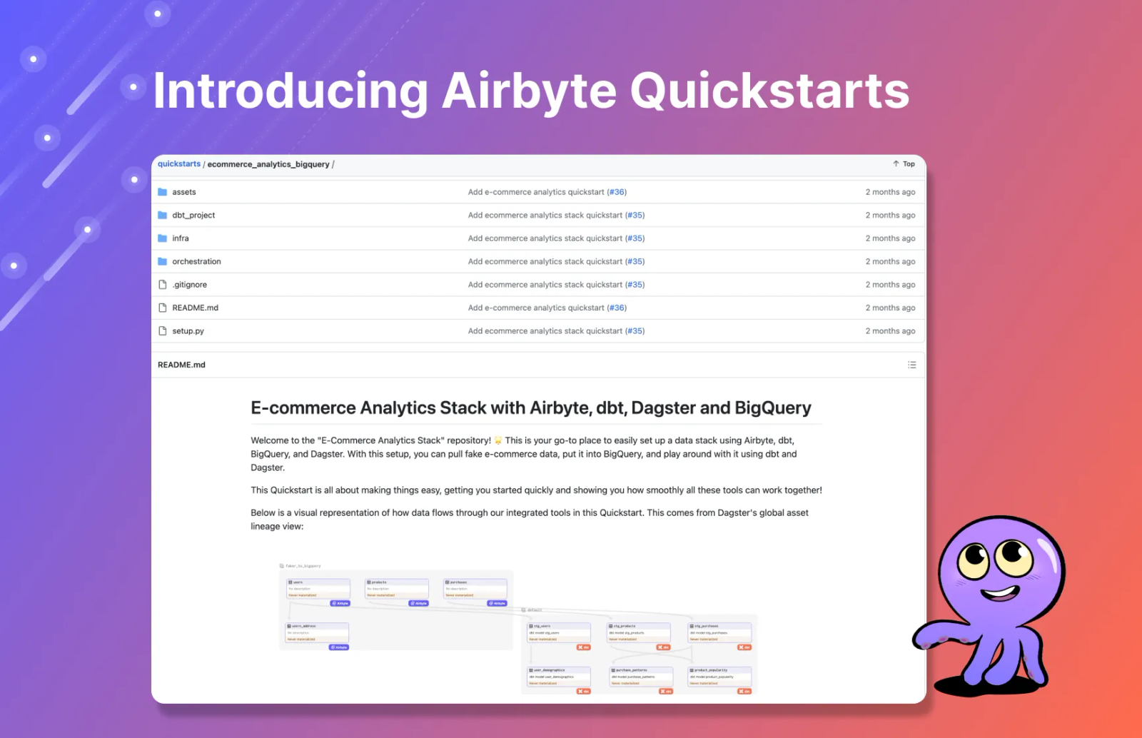 Introducing Airbyte Quickstarts: Practical Examples To Simplify Your Data Stack Setup