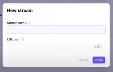 Configure New Stream