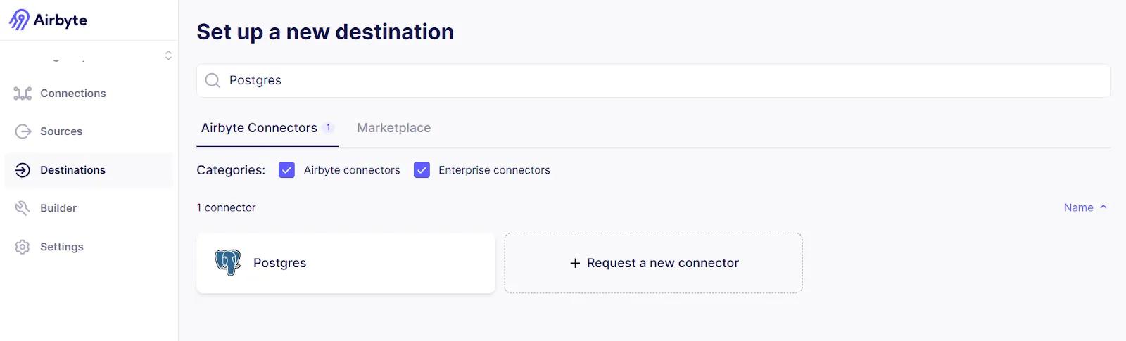 Postgres Destination Connector