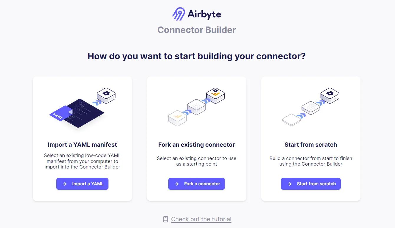 Connector Builder Options