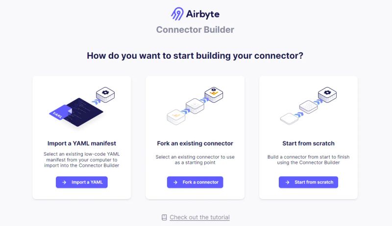 Connector Builder Options