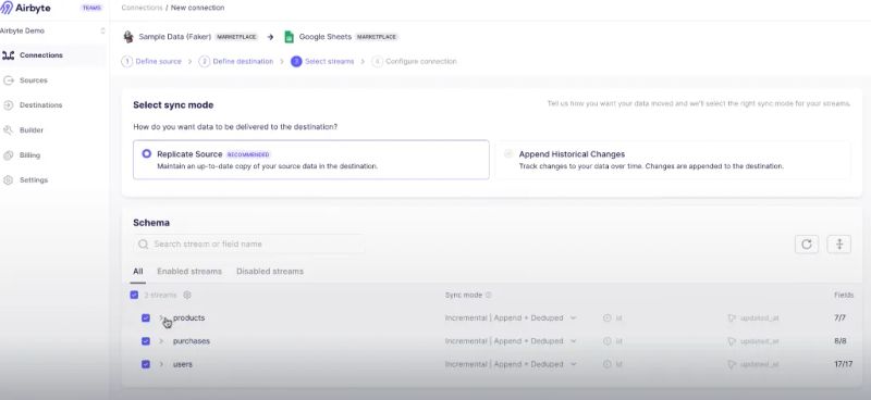 Configure connection