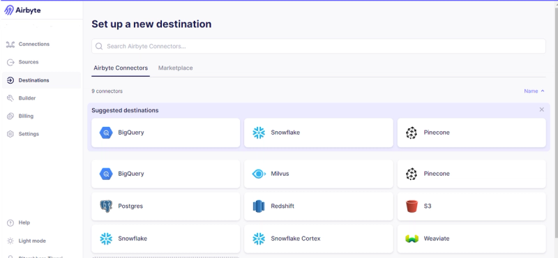 Airbyte Destination