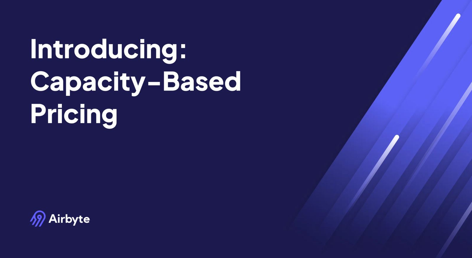 Introducing Capacity-Based Pricing