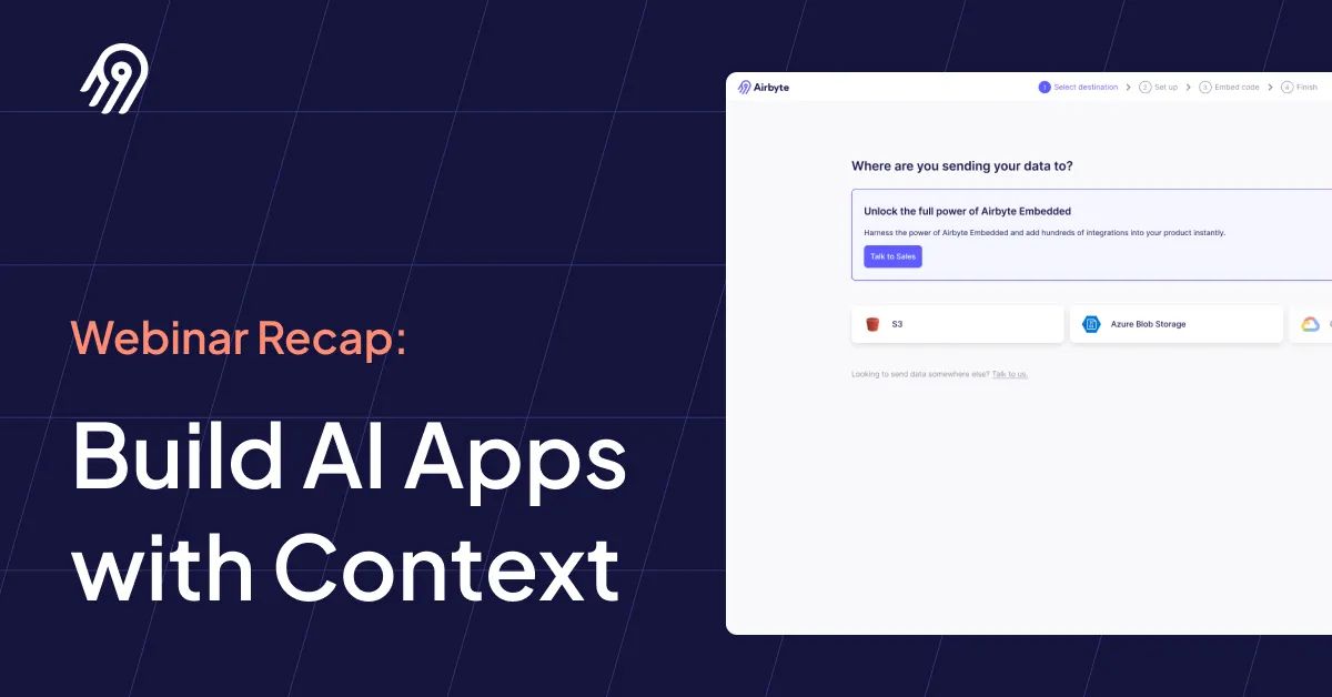 How to build AI apps with (Customer) Context