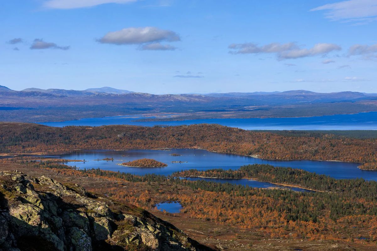 Utsikt mot sjön Rogen från Båthusberget