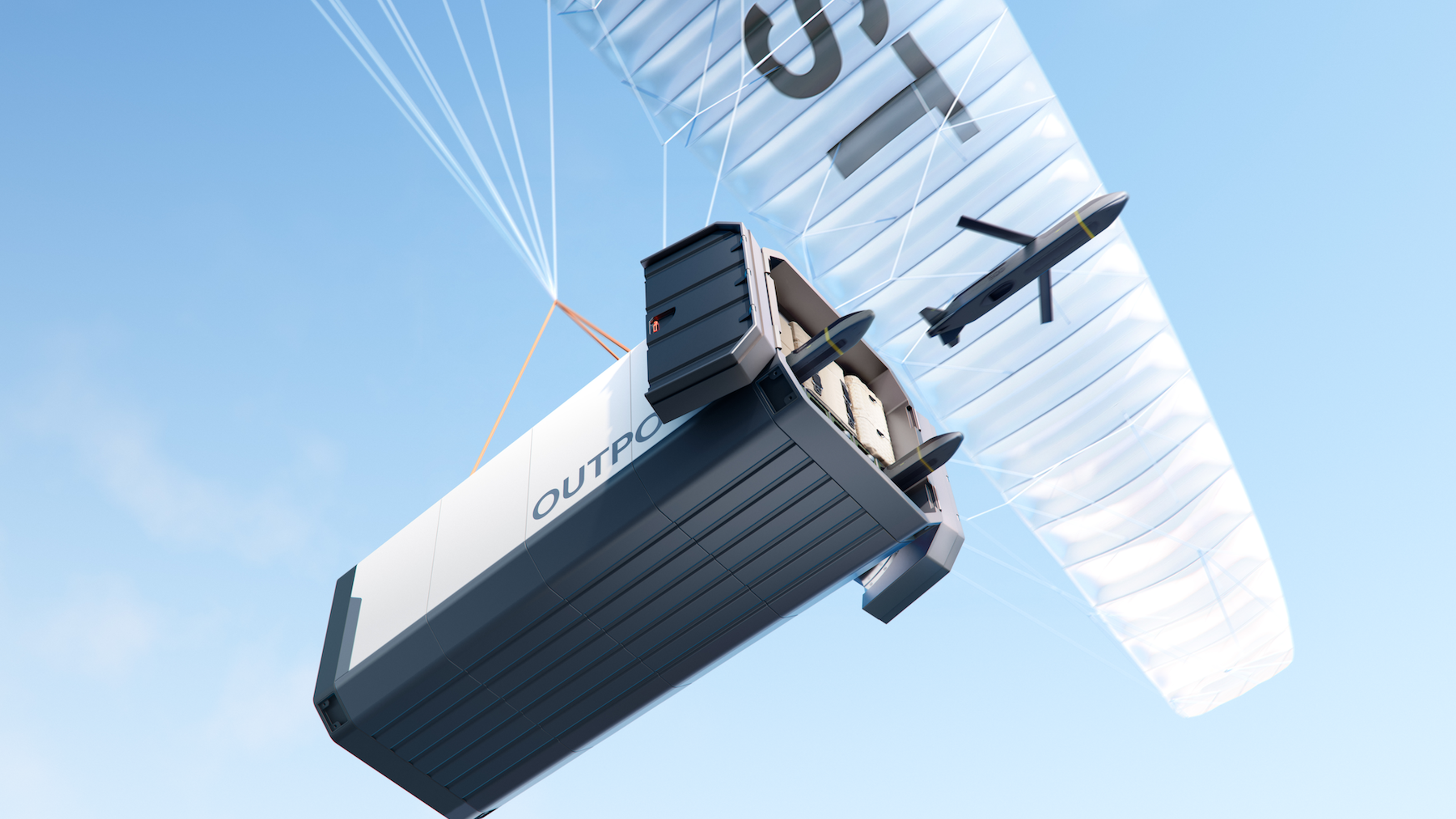 Drones exiting a carryall block 3