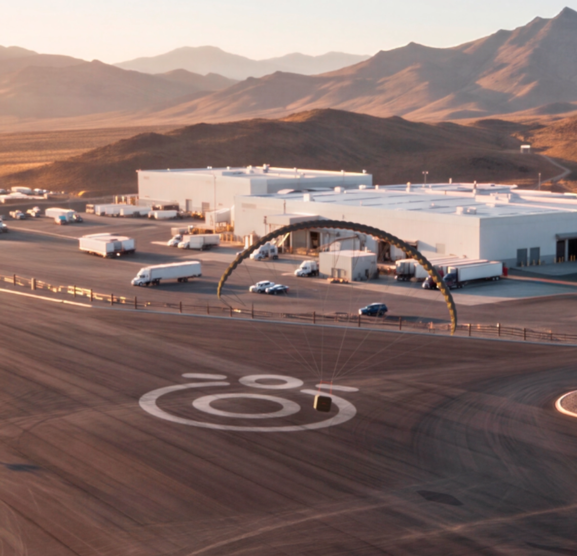 thumbnail of block 3 landing at gigafactory 