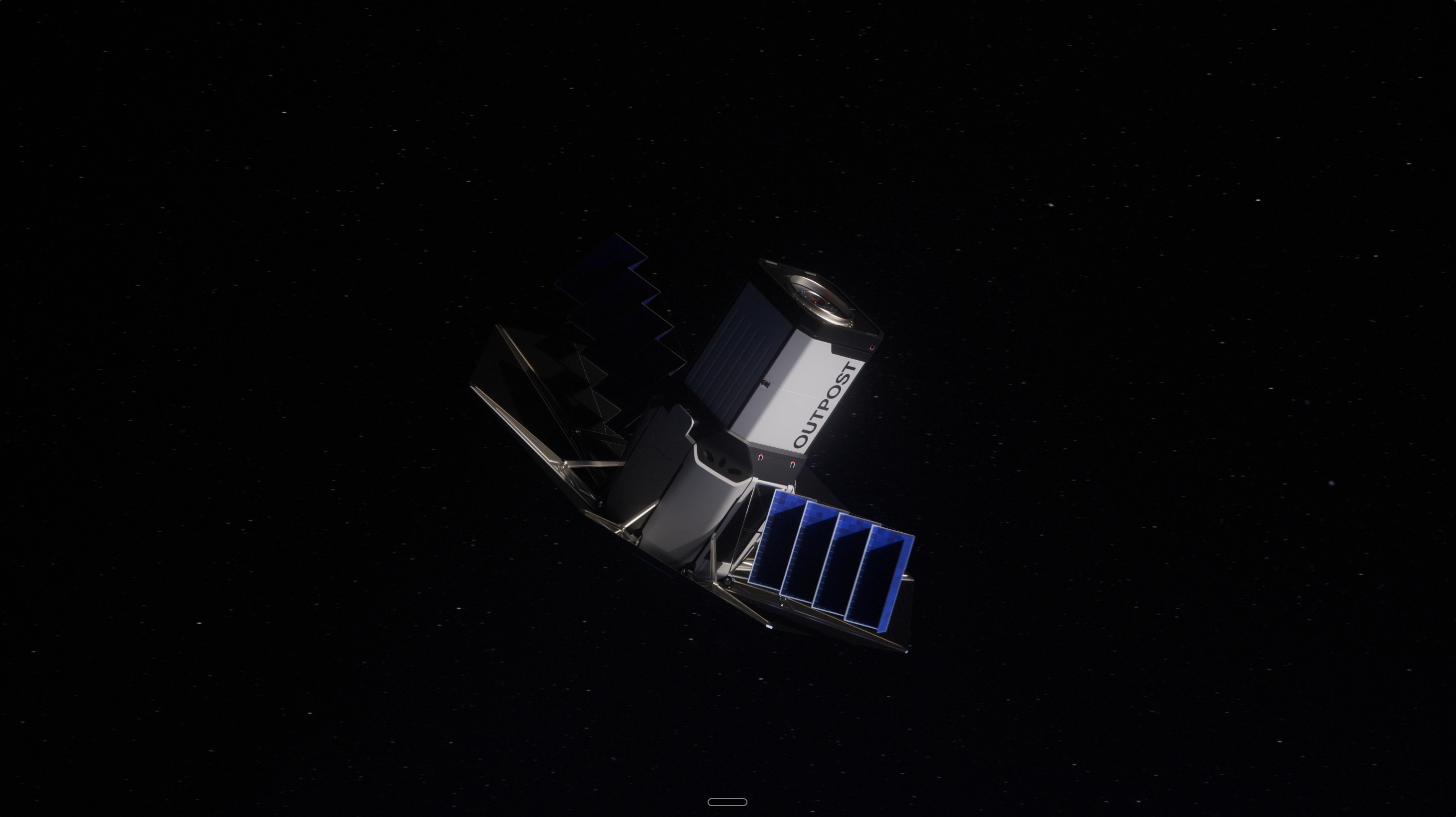 Block 3 with solar array deployed
