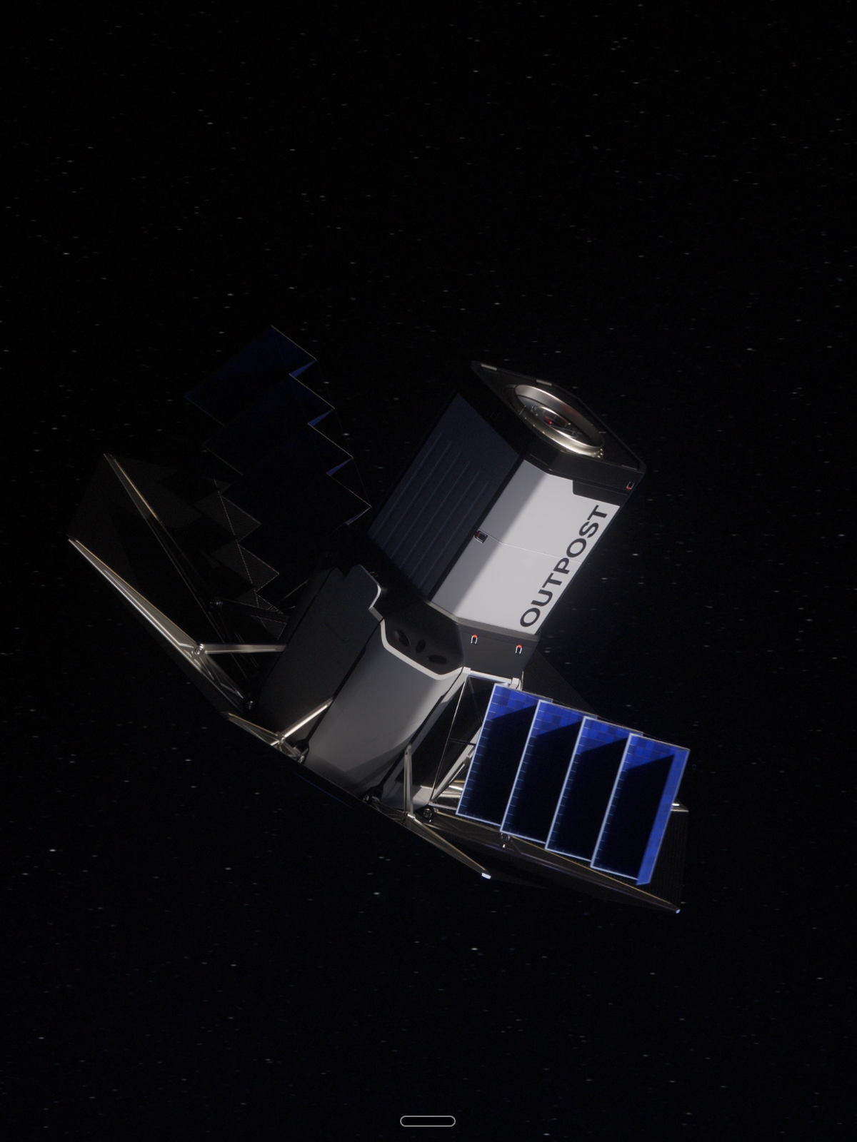 Block 3 with solar array deployed