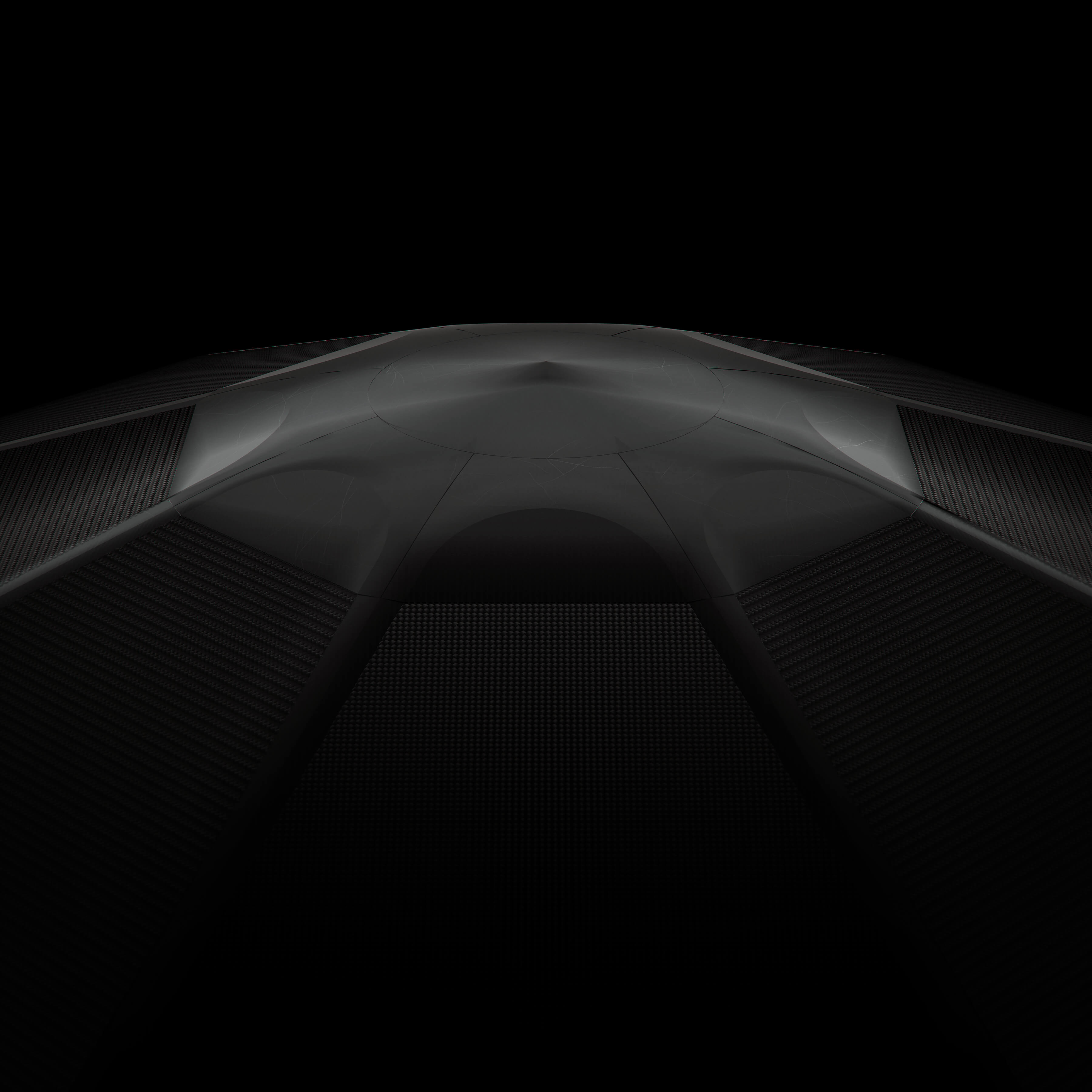 carbon fiber heat shield close up