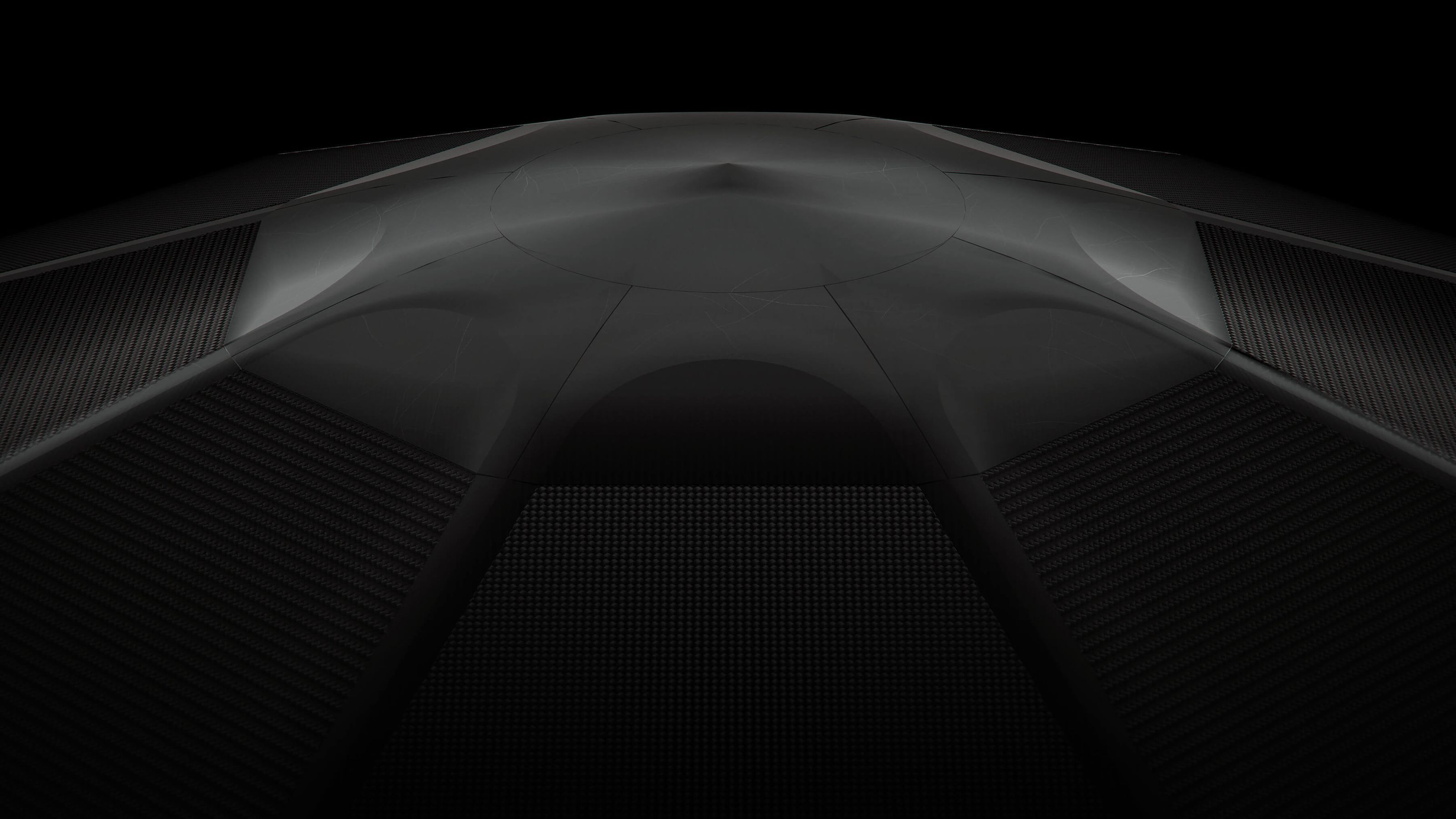 carbon fiber heat shield close up