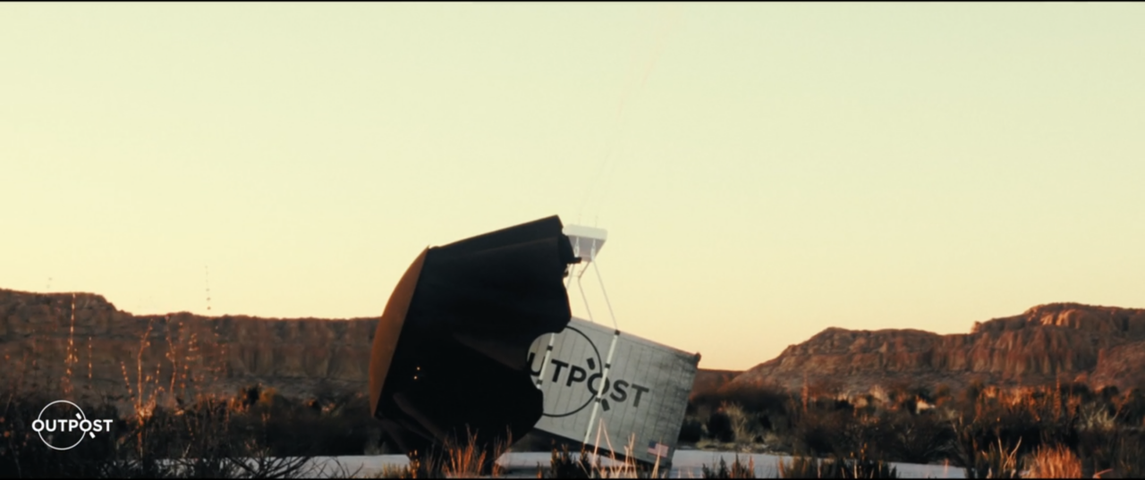 A rendering of Carryall safely back on the ground. Image: Outpost.