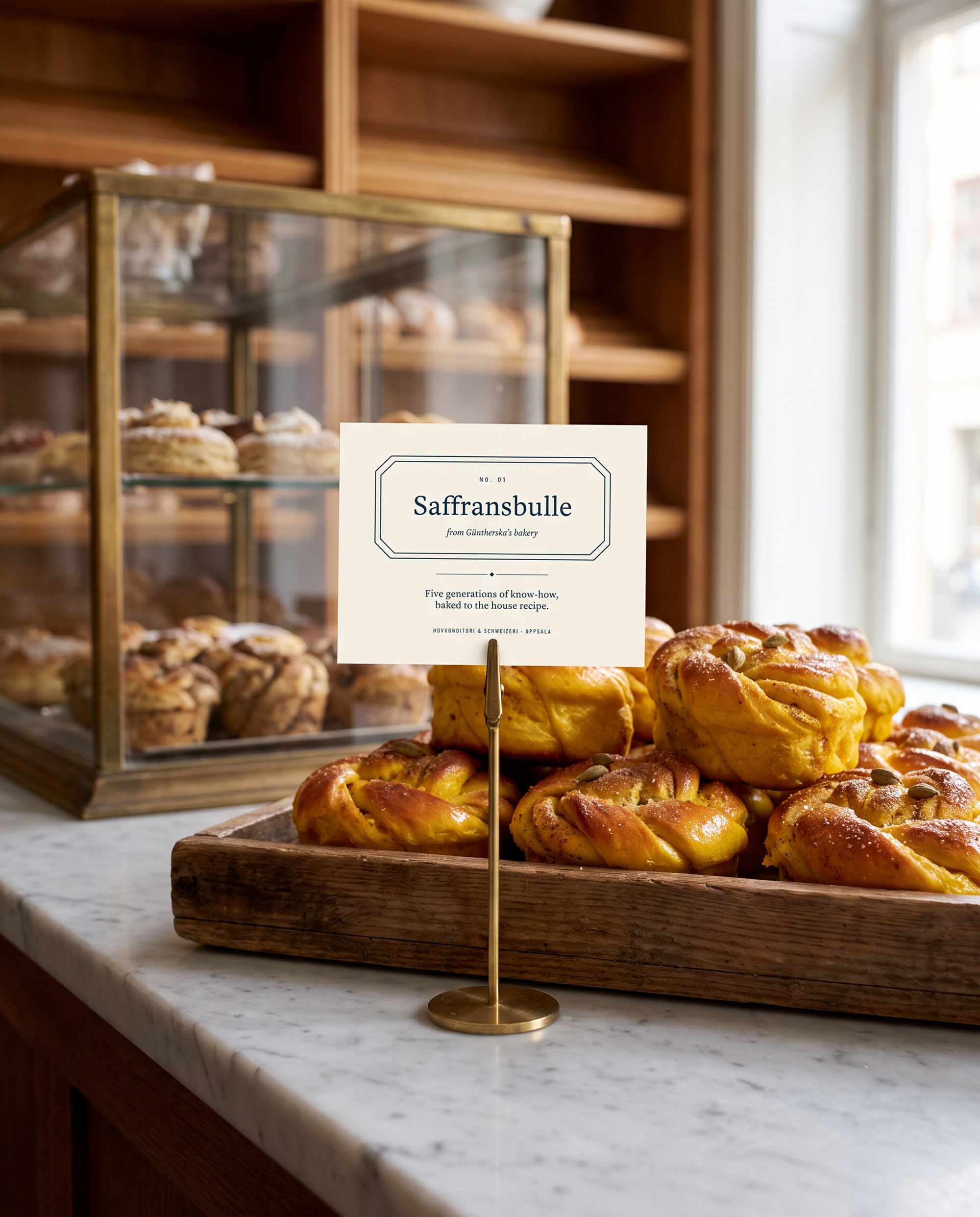 Güntherska: saffransbulle price card