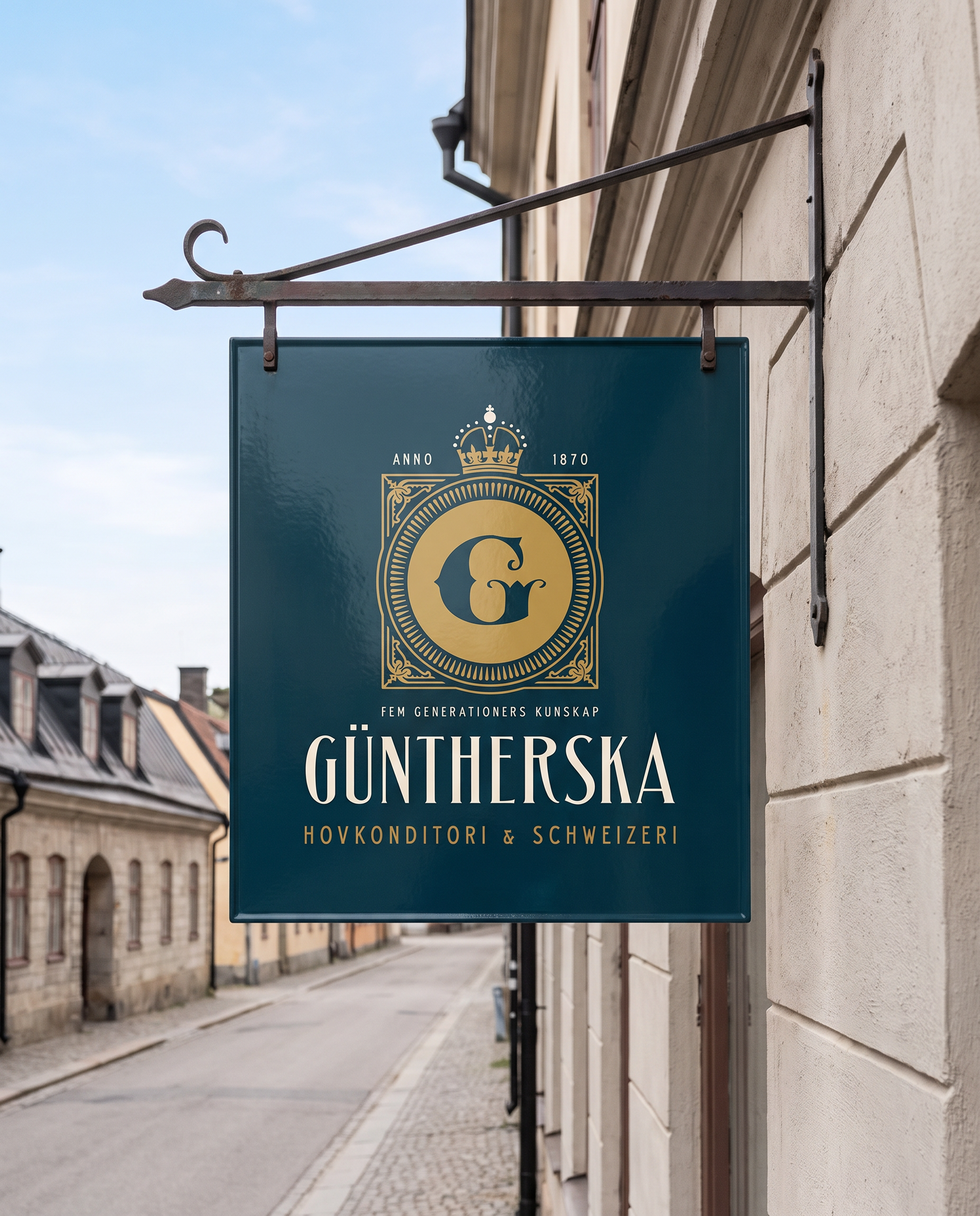 Güntherska: hanging shop sign