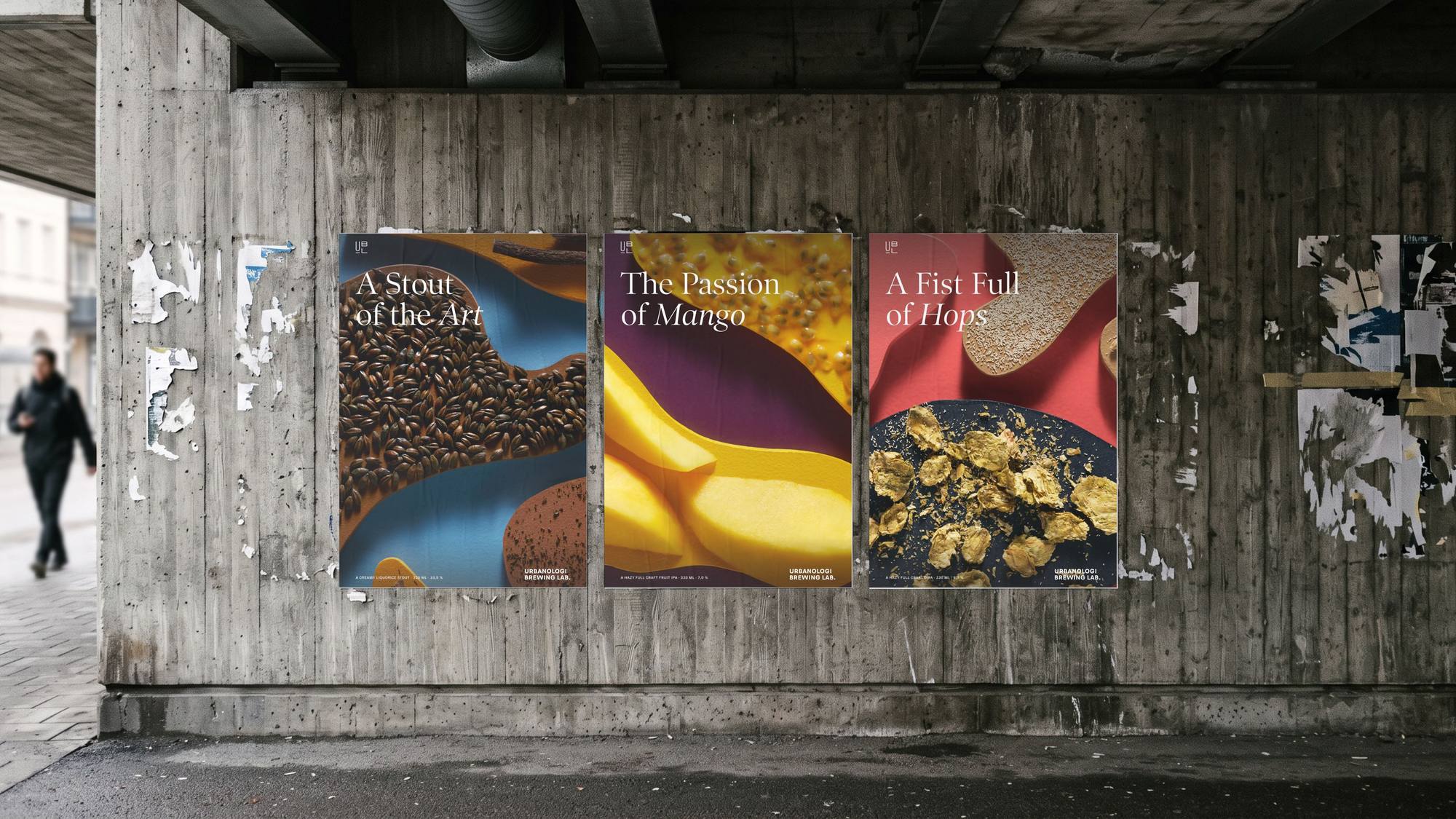 Urbanologi Brewing Lab: 04.1 · ub03 framed poster trio