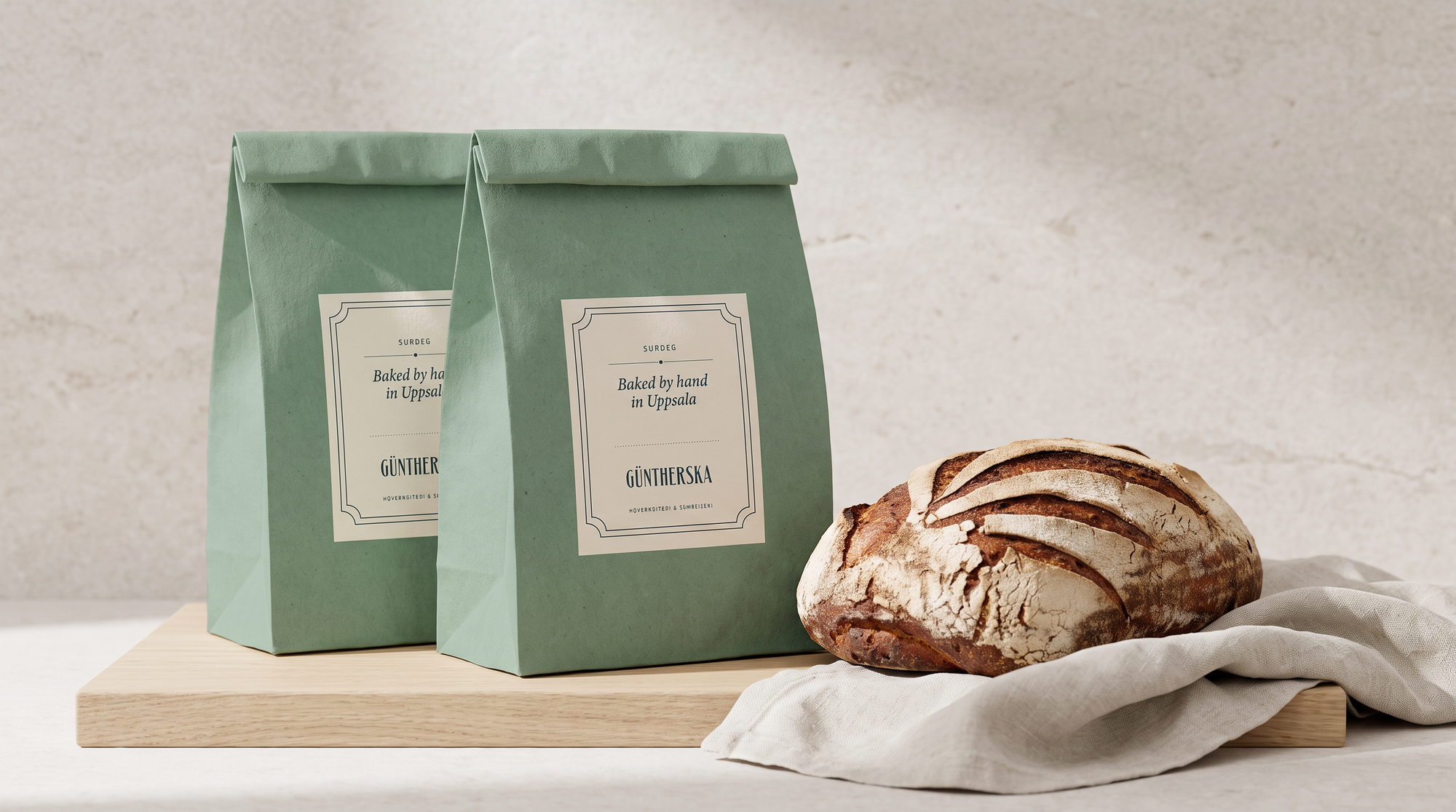 Güntherska: bread bags with sourdough