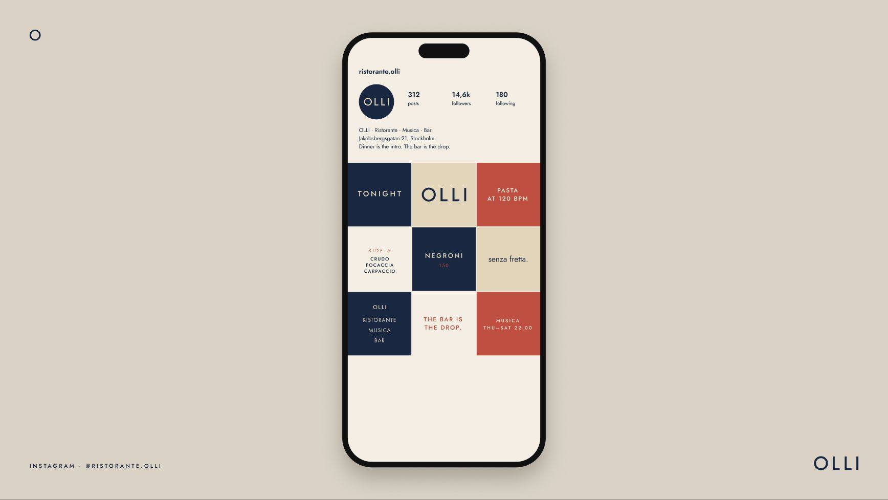 Ristorante Olli: 18.2 · ol49 instagram · grid