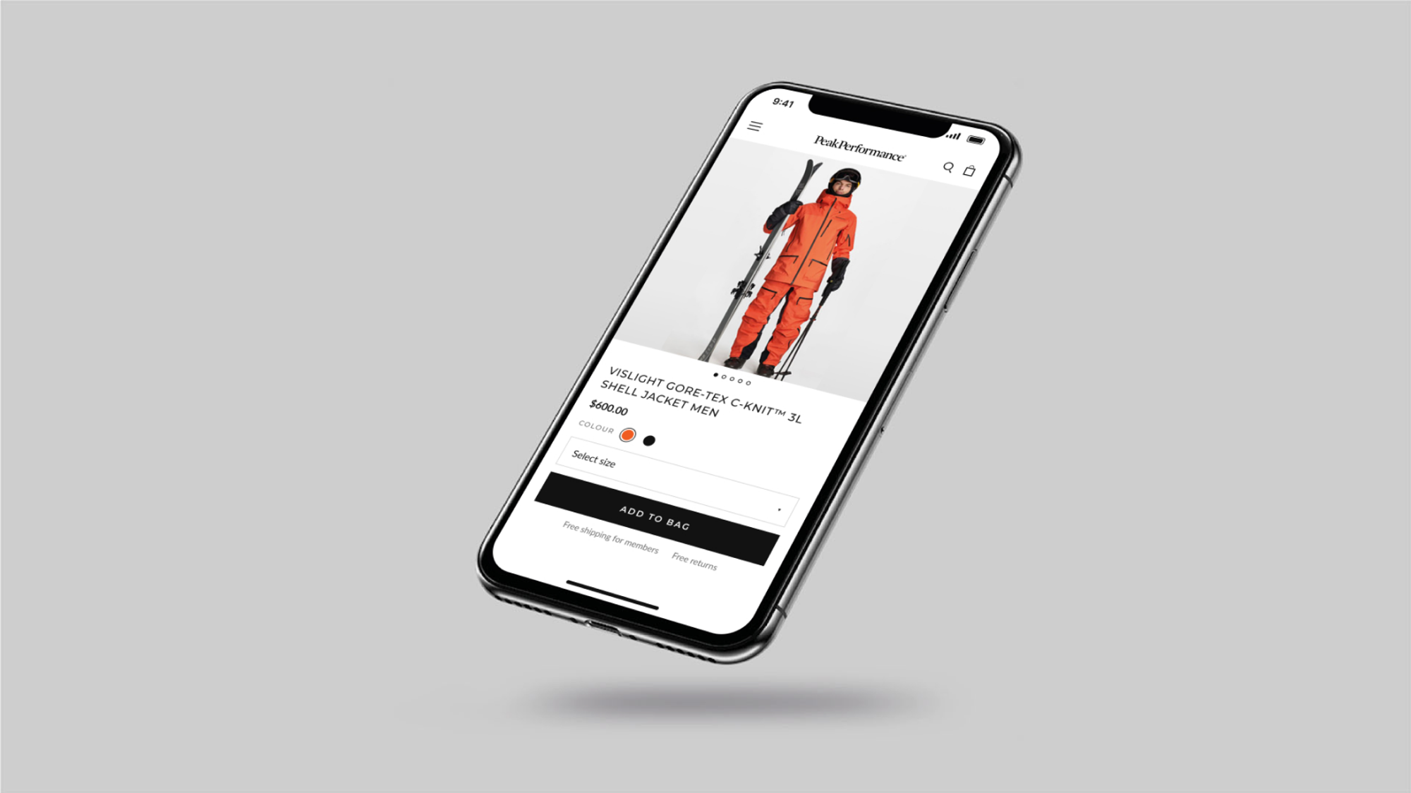 Peak Performance: 06.2 · nf-peak-011 · pdp on phone