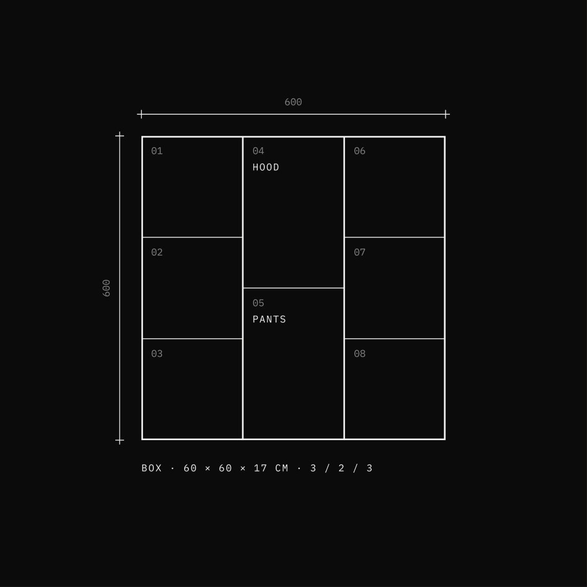 Atelier AAr Senius: micro / diagrams / 11 box plan 3/2/3