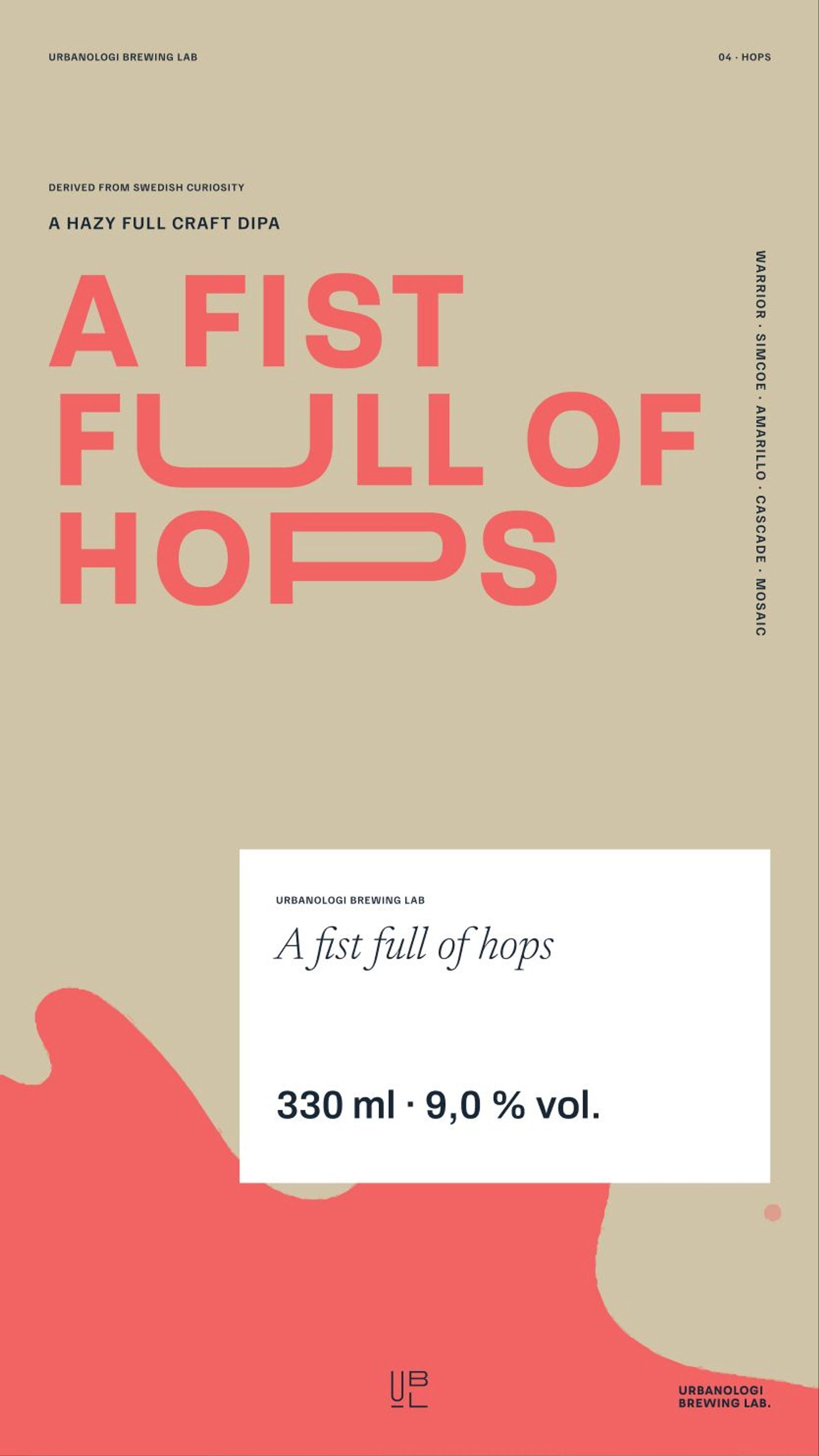 Urbanologi Brewing Lab: 05.1 · ux04 · a fist full of hops