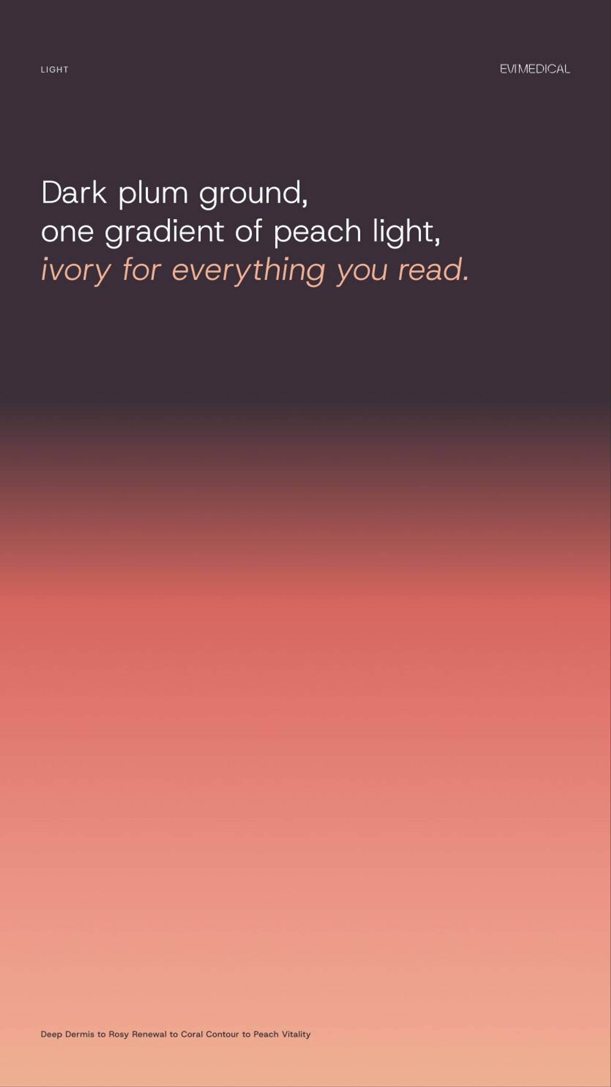 Evi Medical: 06.2 · ex05 · a gradient of light
