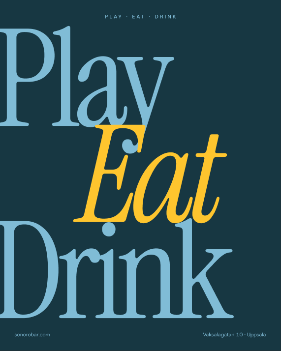 Sonoro: play eat drink stack